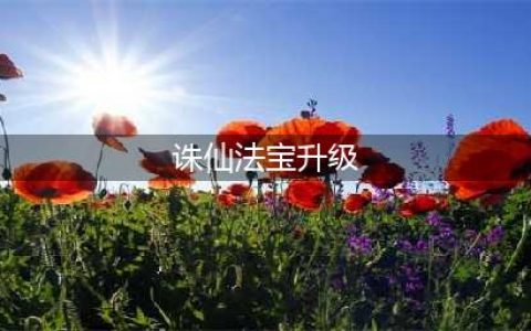 《梦幻新诛仙》法宝怎么升星 法宝升星方法分享(诛仙法宝升级)
