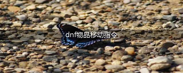 《DNF》移动物品怎么操作 移动物品操作教程(dnf物品移动指令)