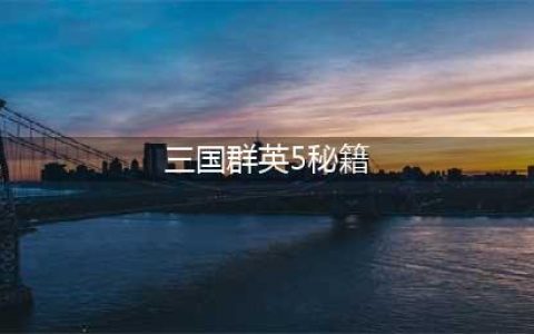 三国群英传5秘籍指令有哪些 秘籍指令使用方法(三国群英5秘籍)