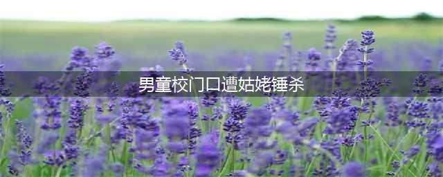 江苏一语文老师锤杀19岁女儿，原因令人发指，太自私！(男童校门口遭姑姥锤杀)