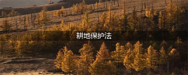 《耕地保护法（草案）》来了！(耕地保护法)