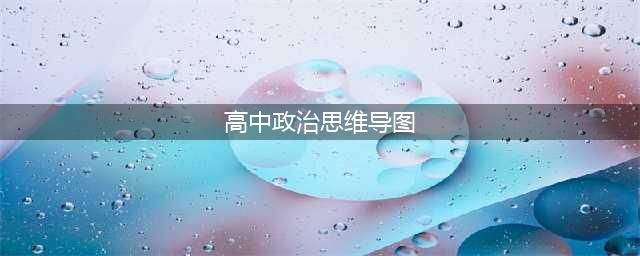 高中政治新教材思维导图(高中政治思维导图)