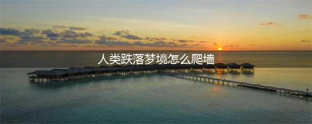 《人类跌落梦境》爬墙技巧分享 怎么爬墙