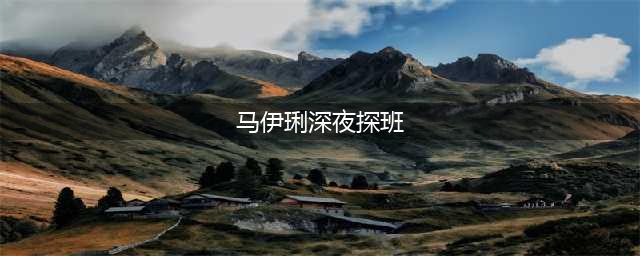 马伊琍深夜探班 “马司令”奢华豪宅曝光(马伊琍深夜探班)