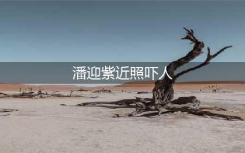 一代妖妇潘迎紫近照，网友：好吓人！原来，不老女神都是假的！(潘迎紫近照吓人)