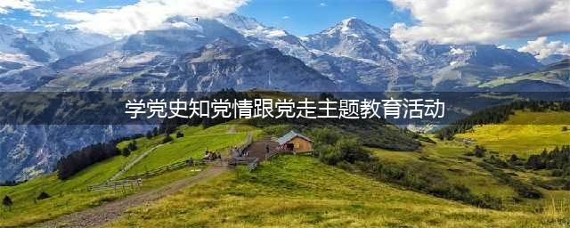 【微党课】学党史、知党情、跟党走...(学党史知党情跟党走主题教育活动)