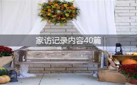 一年级二班暑期家访记录(家访记录内容40篇)