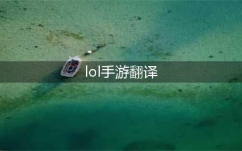 《lol手游》中文翻译 设置界面中文对照翻译图一览(lol手游翻译)