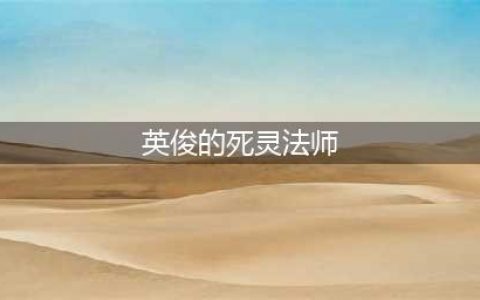 《暗黑破坏神不朽》死灵法师传奇装备带什么好(英俊的死灵法师)